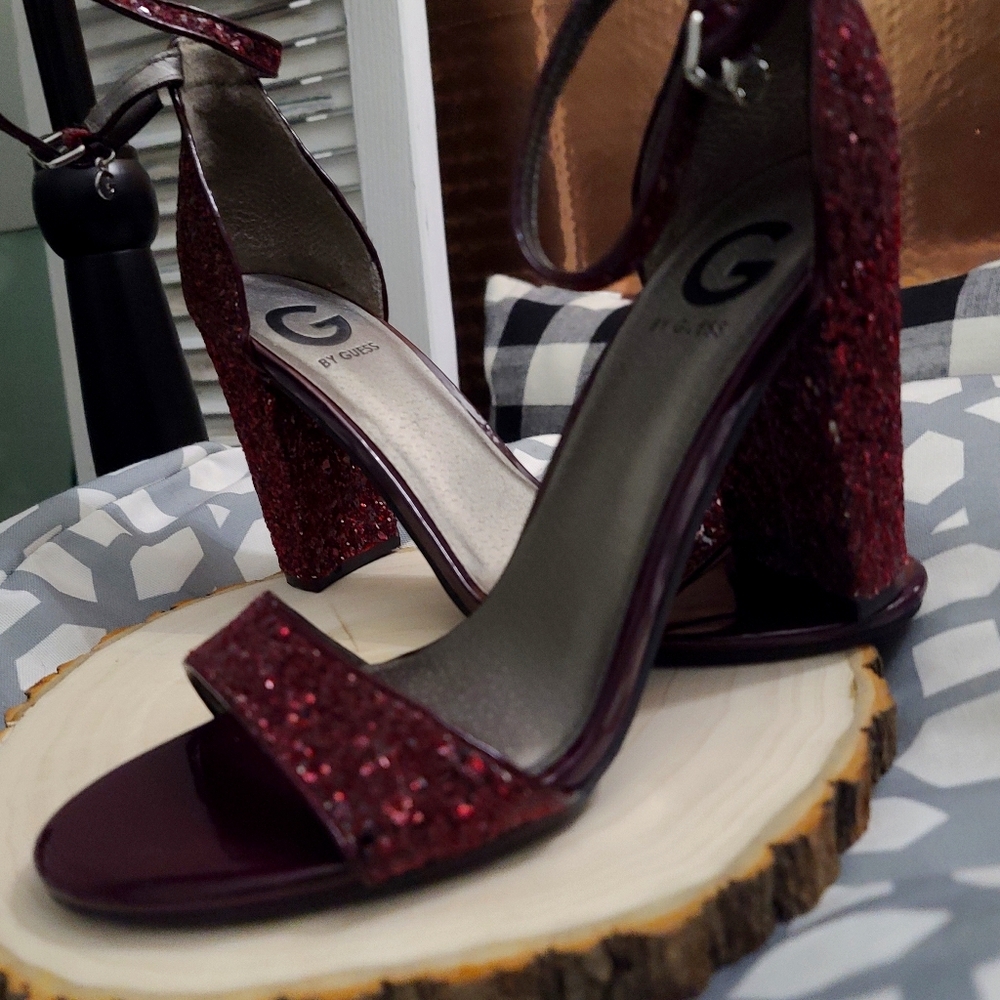 Dressy glitter heels